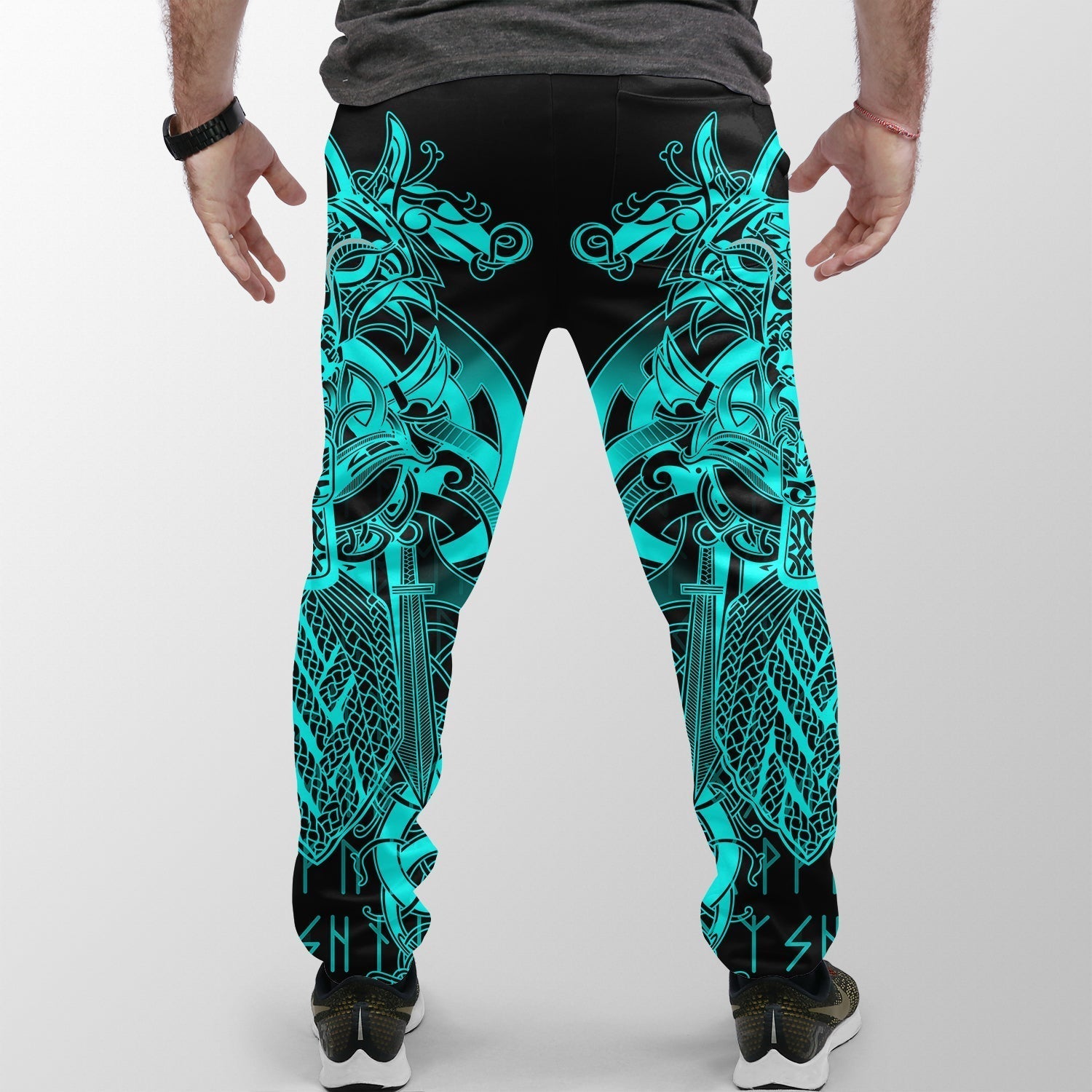 Viking Tyr Tattoo Cyan Jogger Women's/Men's RLT12