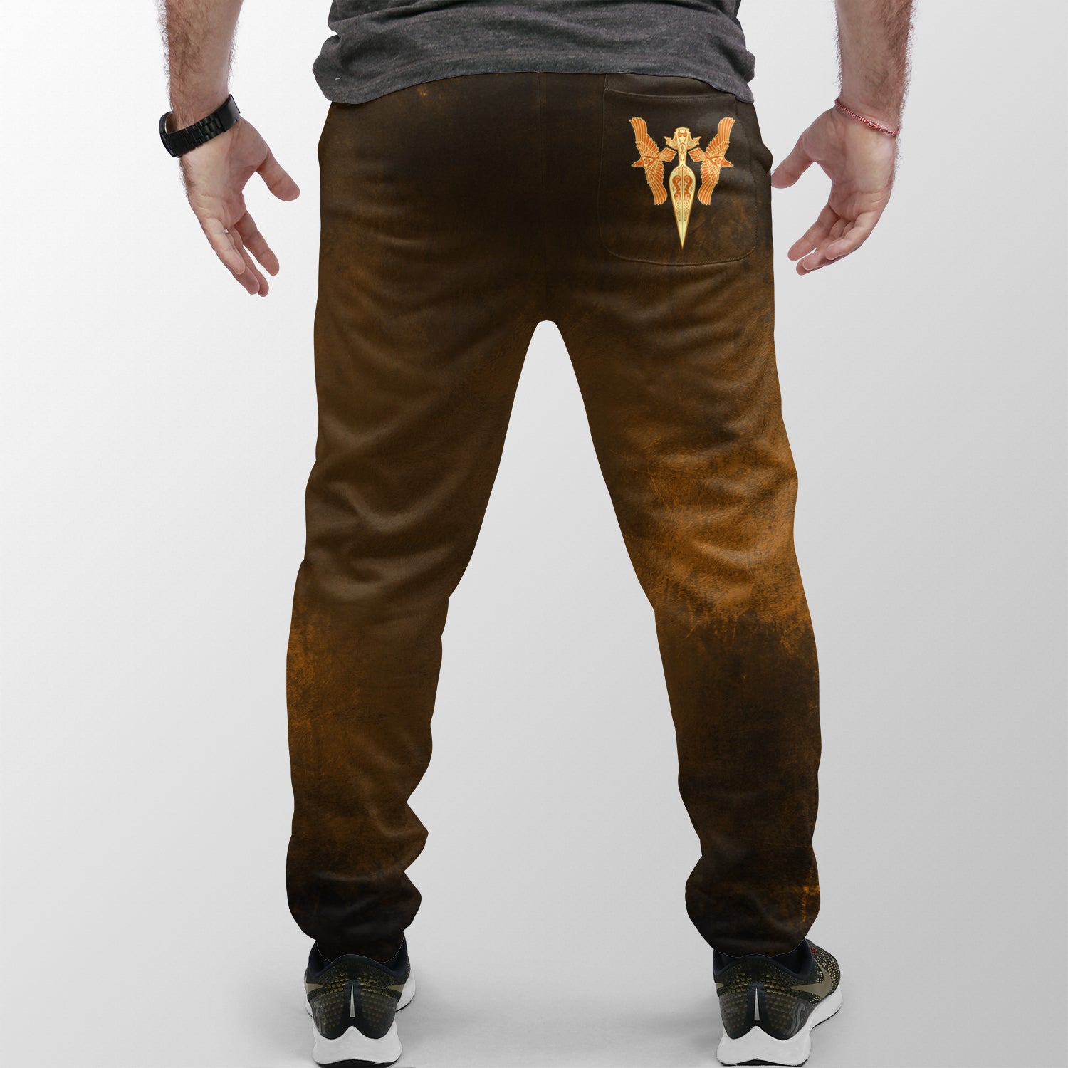 Viking Jogger (Women's/Men's) Gold Spear Of The God Odin Gungnir and Two Gold Ravens RLT12