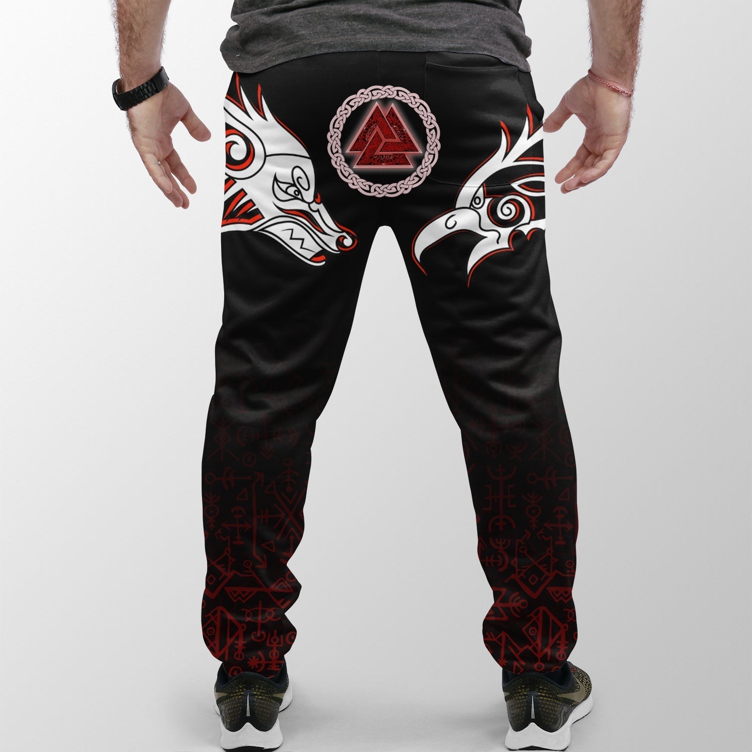 Viking Jogger (Women's/Men's) Odin, Raven, Fenrir and Valknut RLT12
