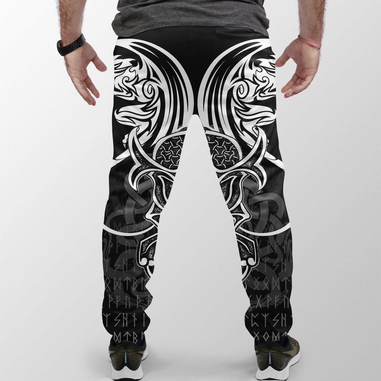 Viking Jogger (Women's/Men's) Njord and Dragon Tattoo RLT12