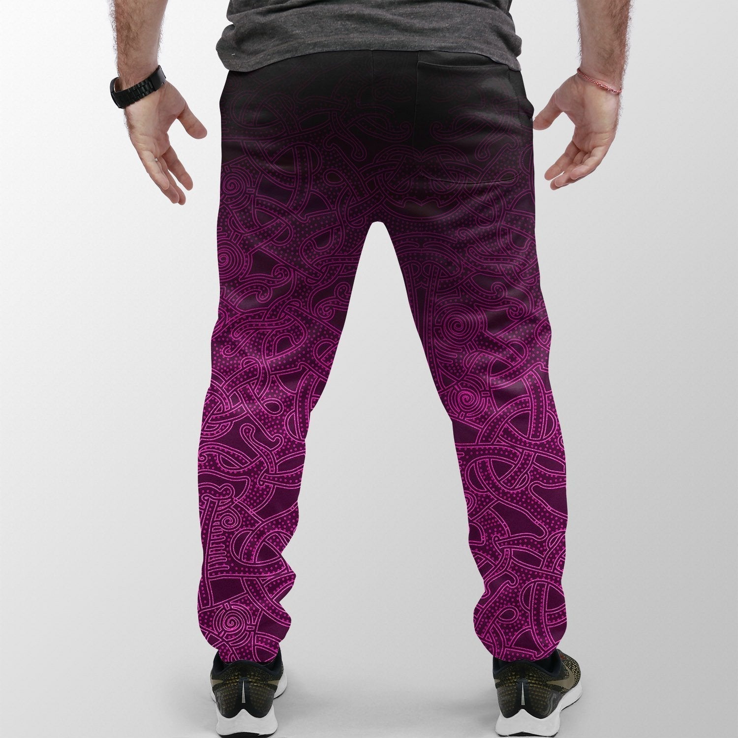 Viking Jogger, Ethnic Odin Raven Pink RLT12