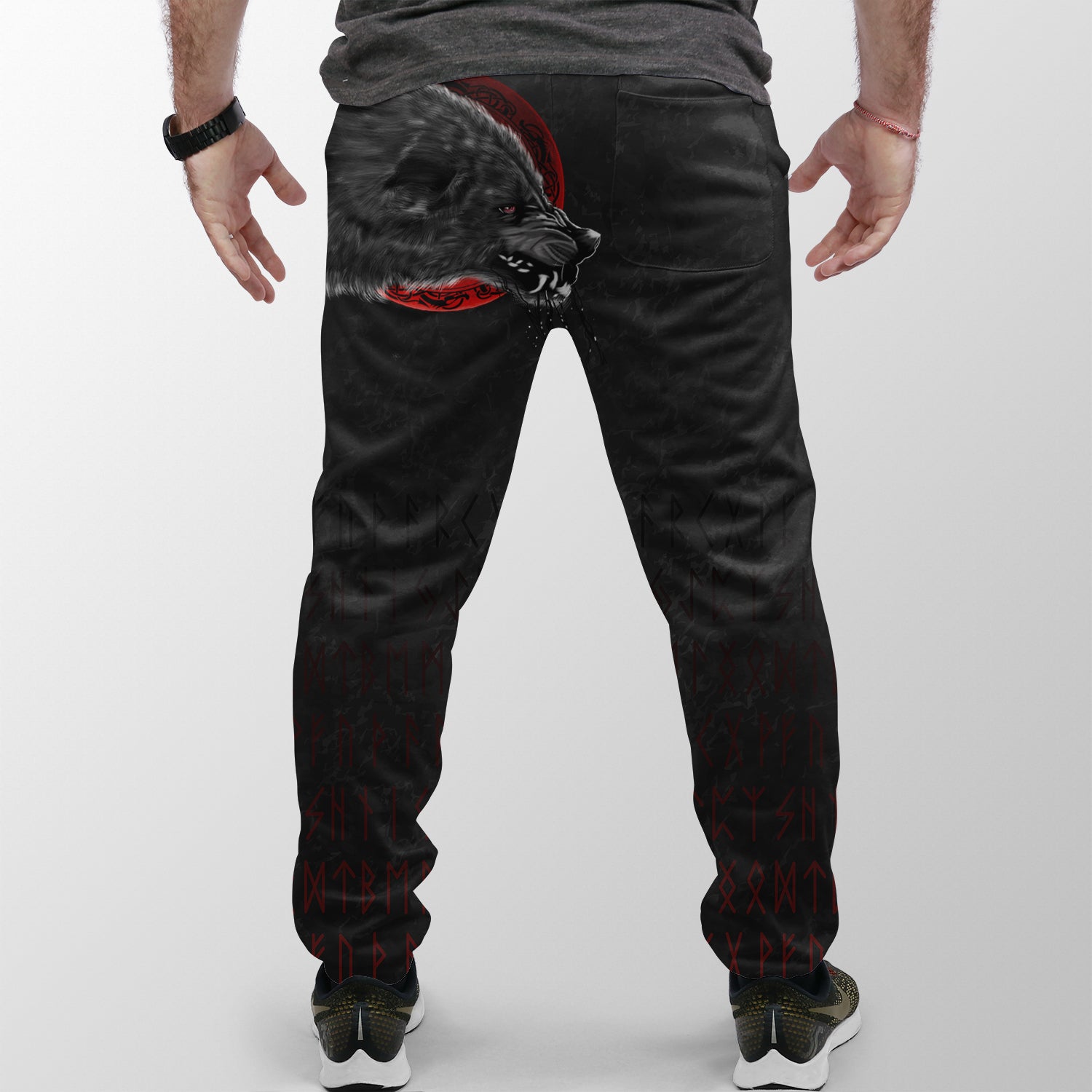Viking Jogger (Women's/Men's) Wolf and Blood Moon RLT12
