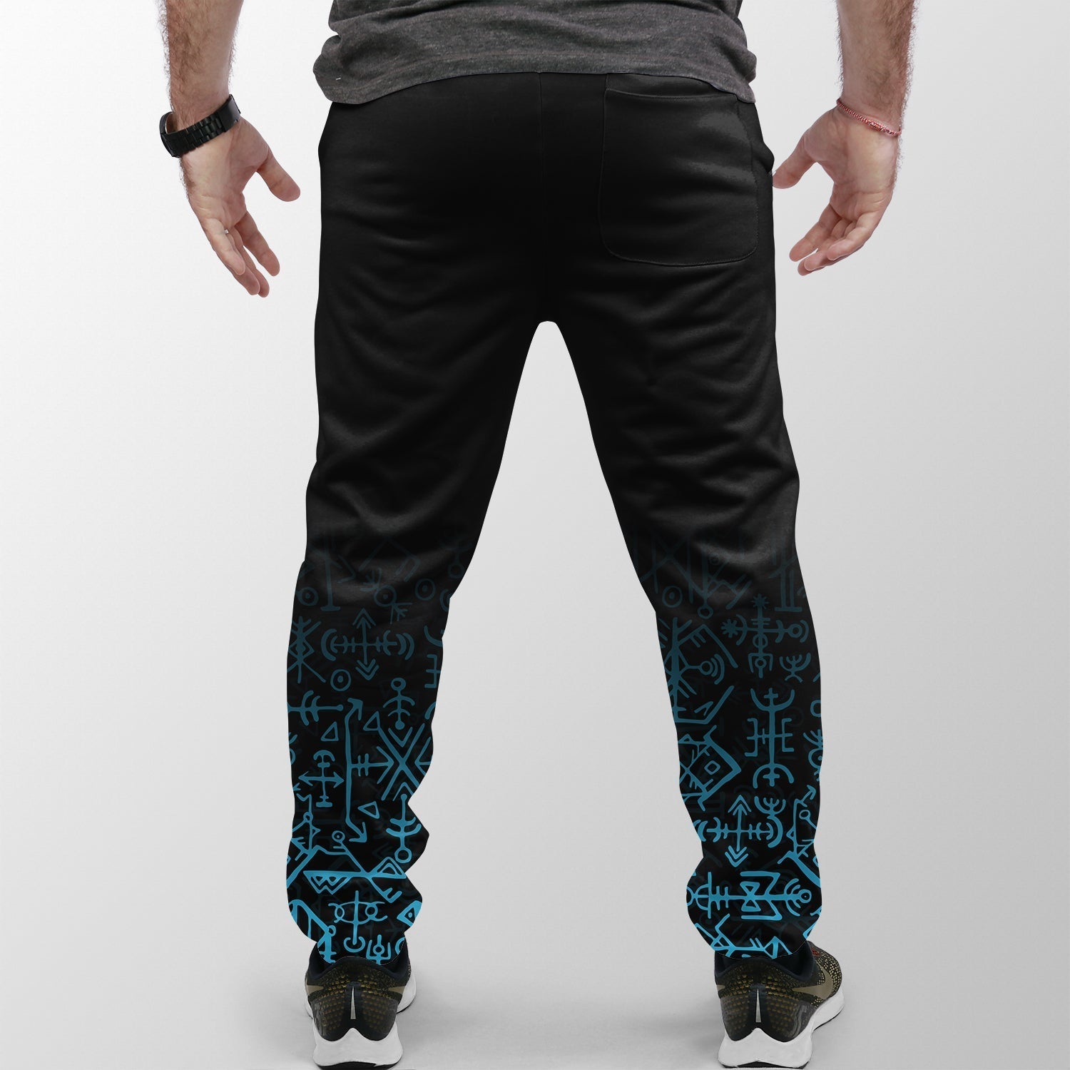 Viking Jogger (Women's/Men's) Raven Celtic Cyan Tattoo RLT12