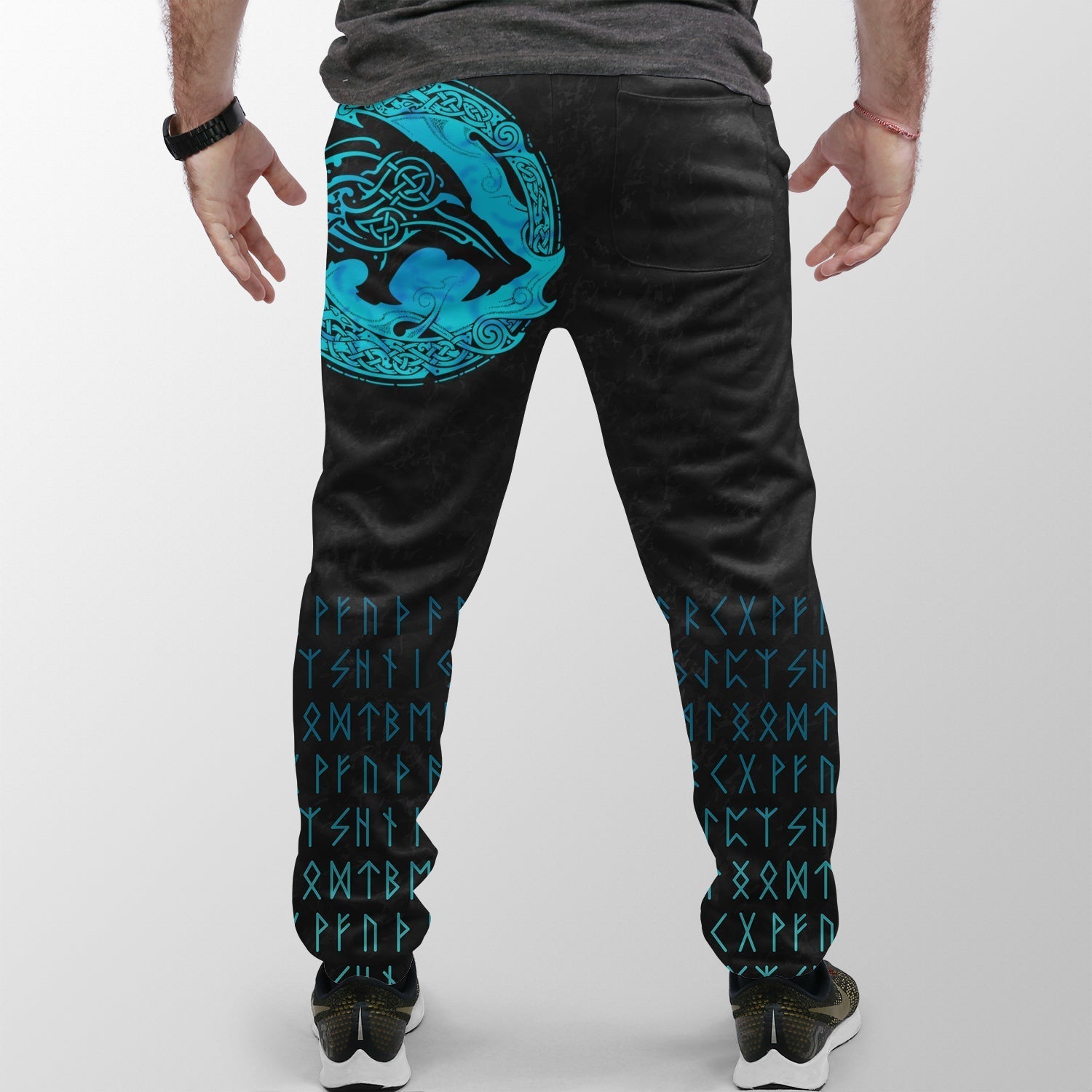 Viking Jogger (Women's/Men's) Fenrir Wolf Cyan RLT12