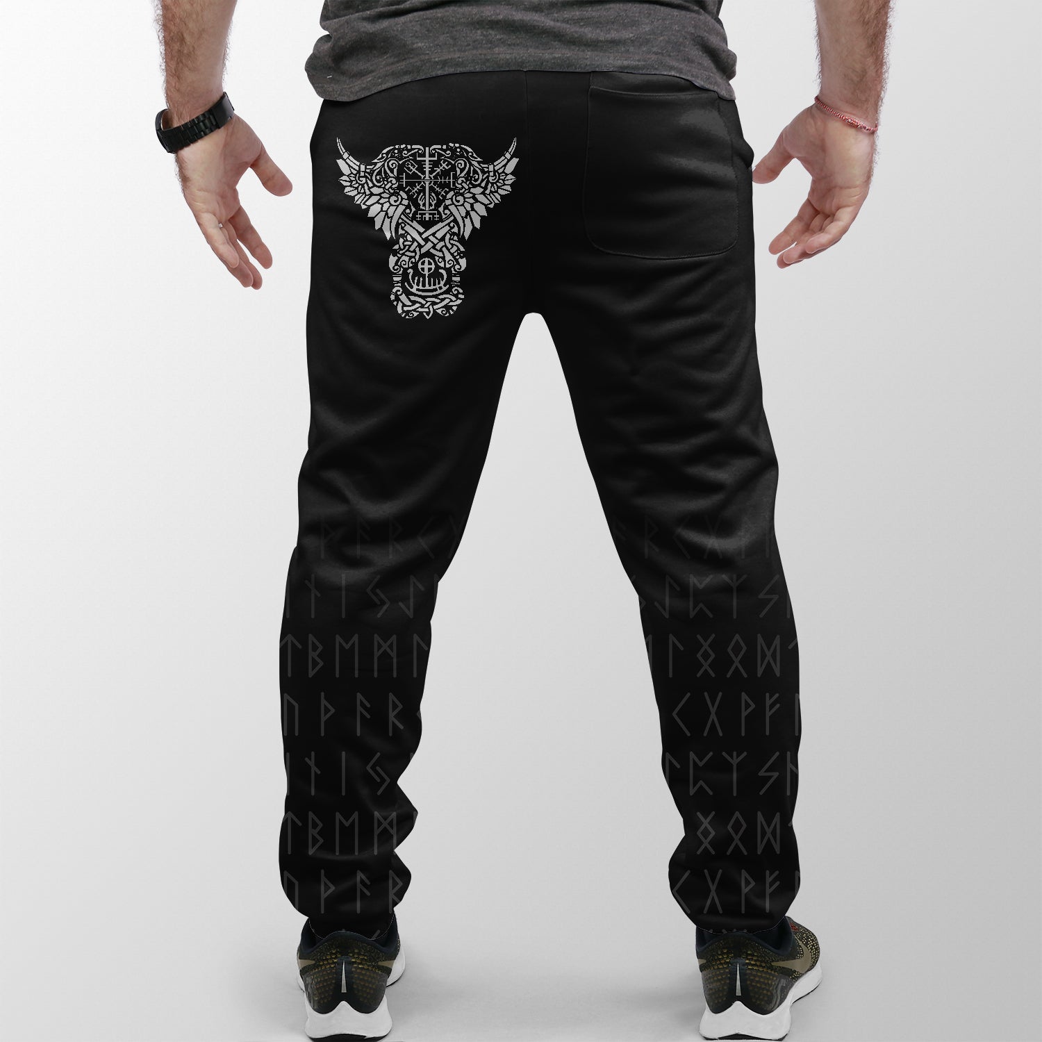 Viking Jogger (Women's/Men's) Dark Norse Wolf Tattoo RLT12