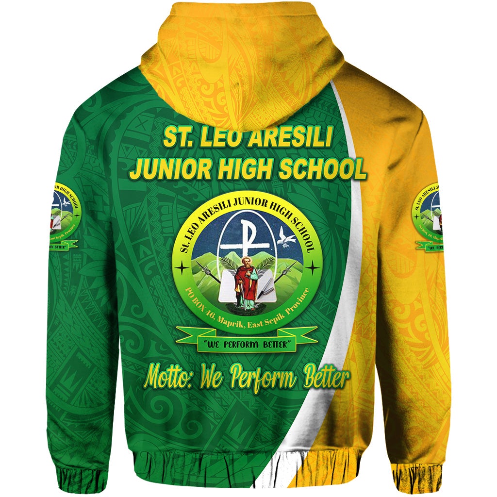 St. Leo Aresili Junior High School Hoodie Simple Style LT8