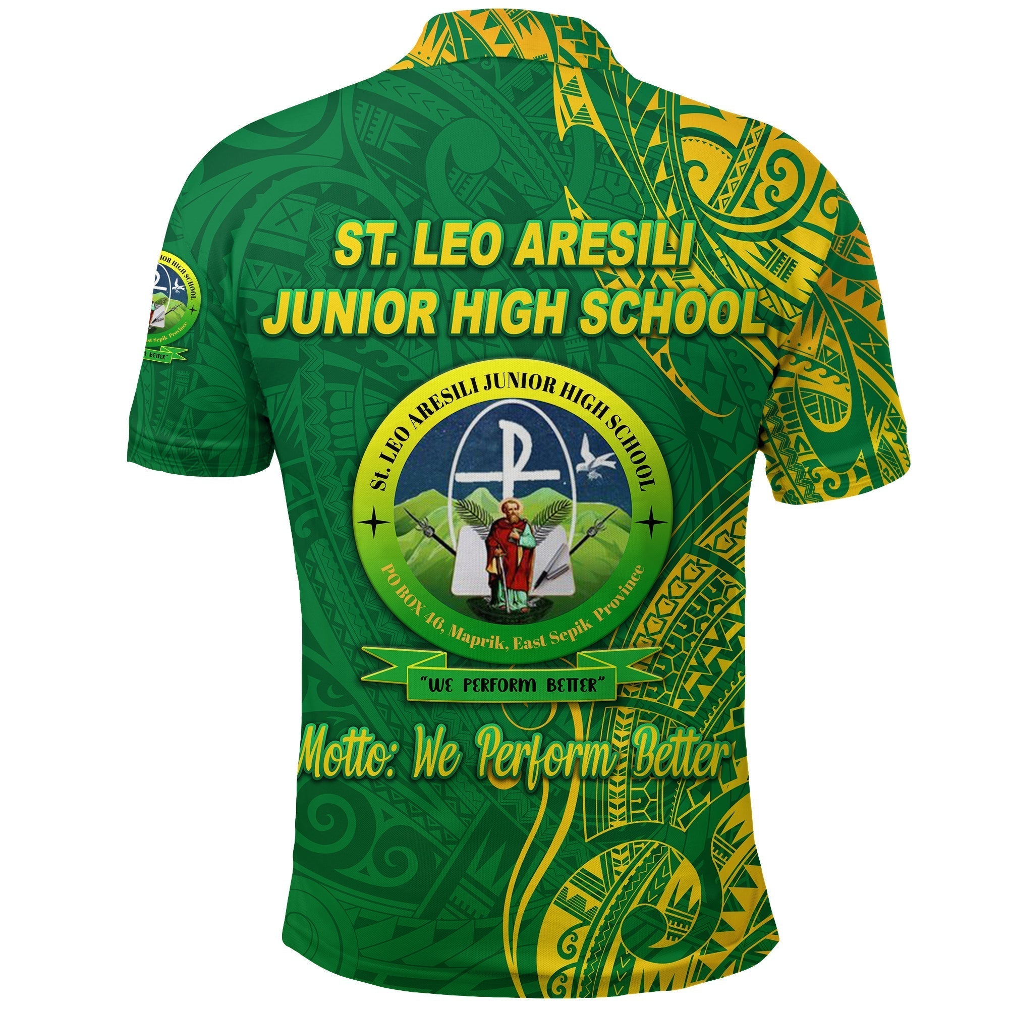 St. Leo Aresili Junior High School Polo Shirt Original Style LT8