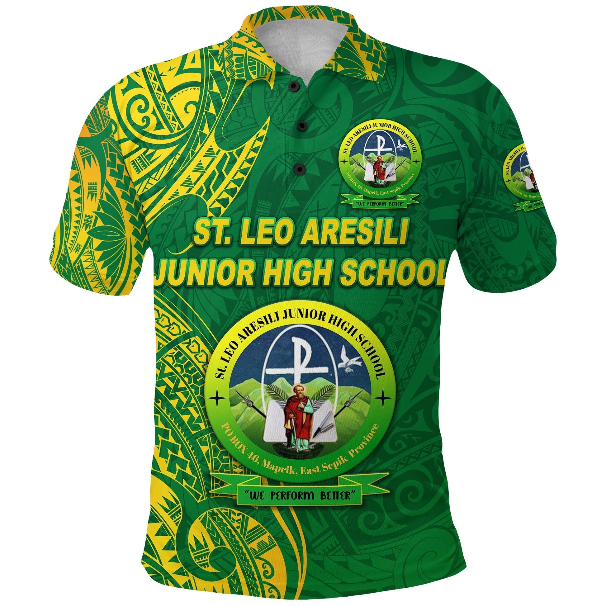 St. Leo Aresili Junior High School Polo Shirt Original Style LT8