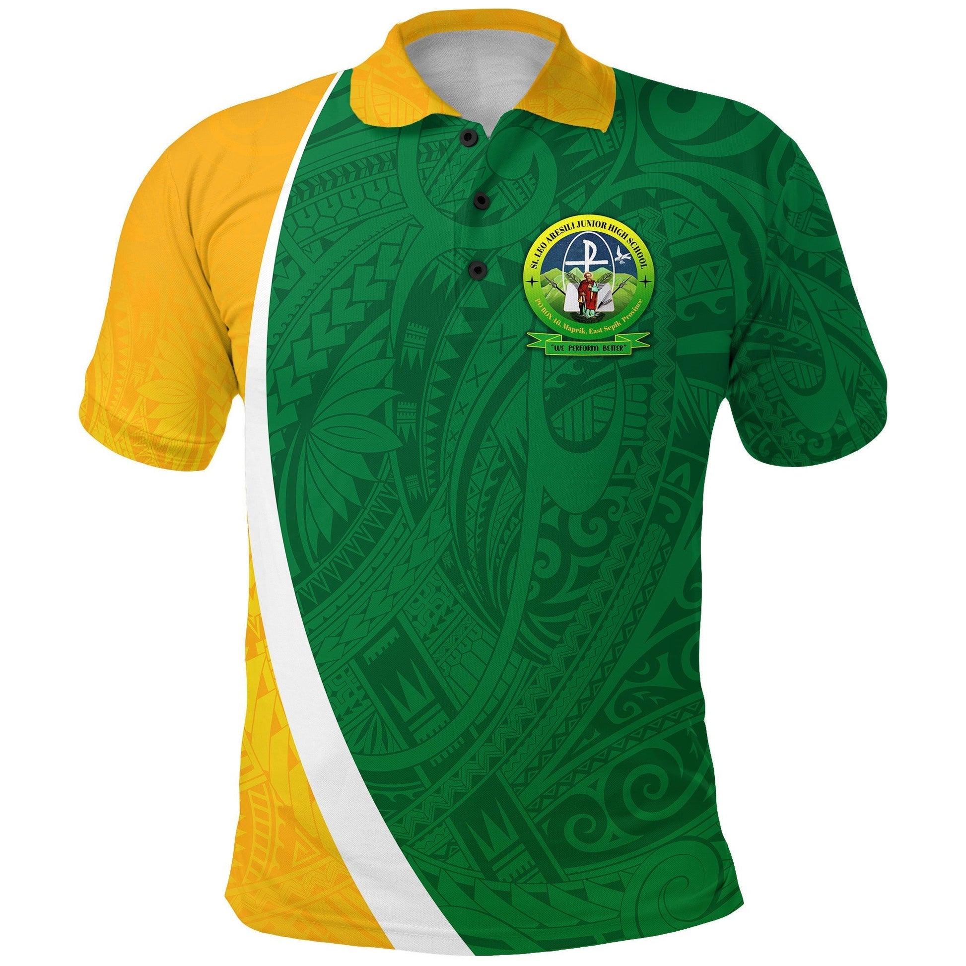 St. Leo Aresili Junior High School Polo Shirt Simplified Version LT8