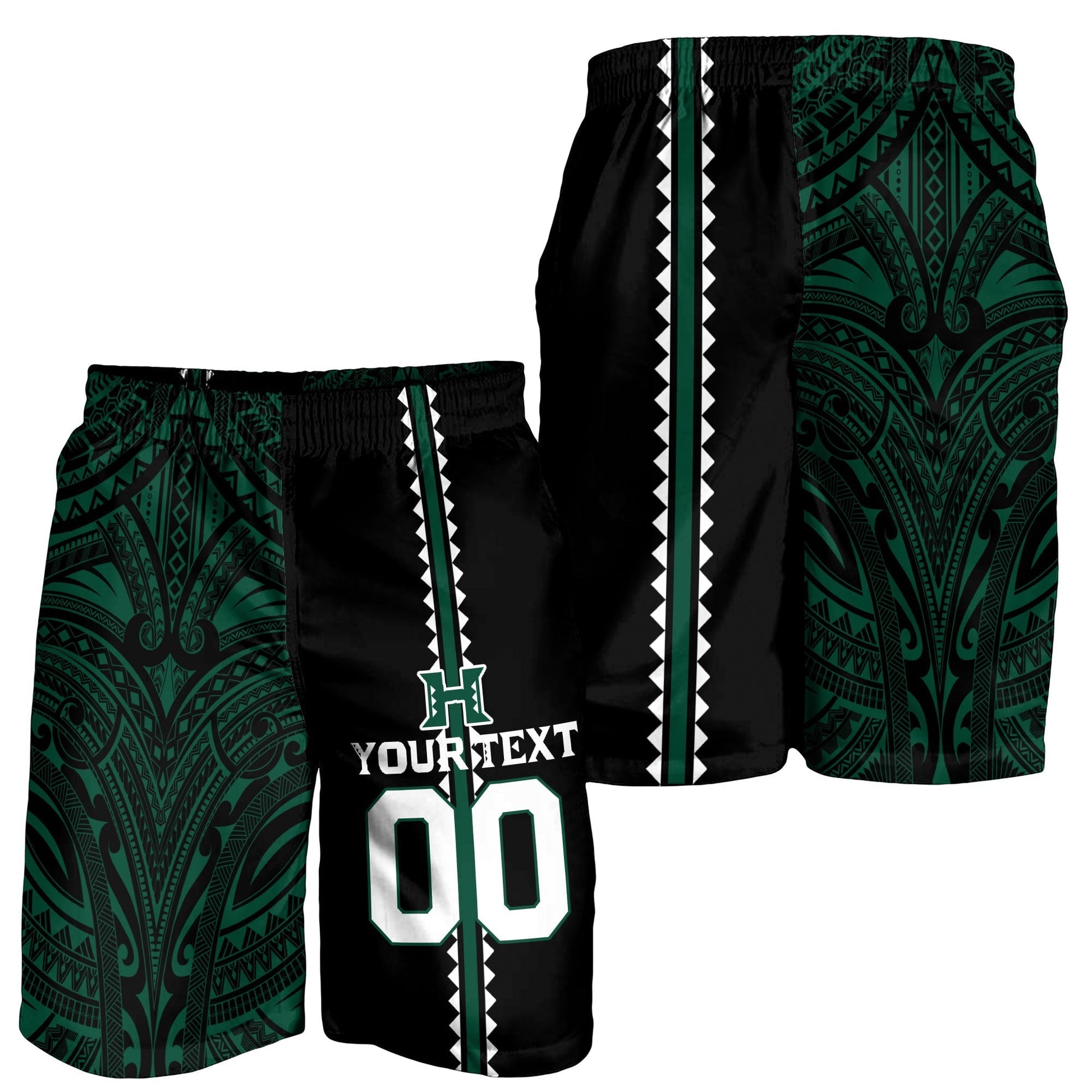 (Custom Personalised) Hawaii Kakau Warrior Football Men Short LT12