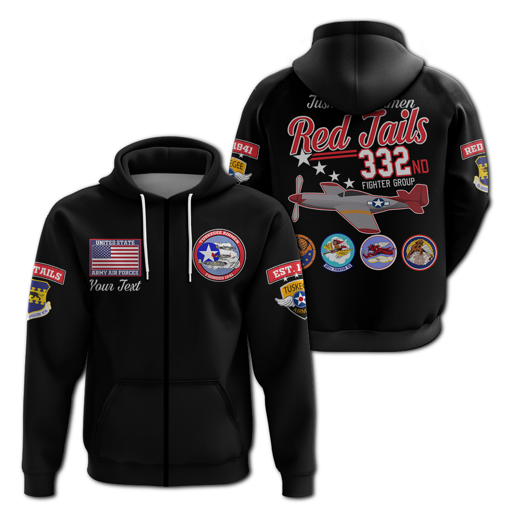 Custom Tuskegee Airmen The Red Tails Pride Hoodie LT12