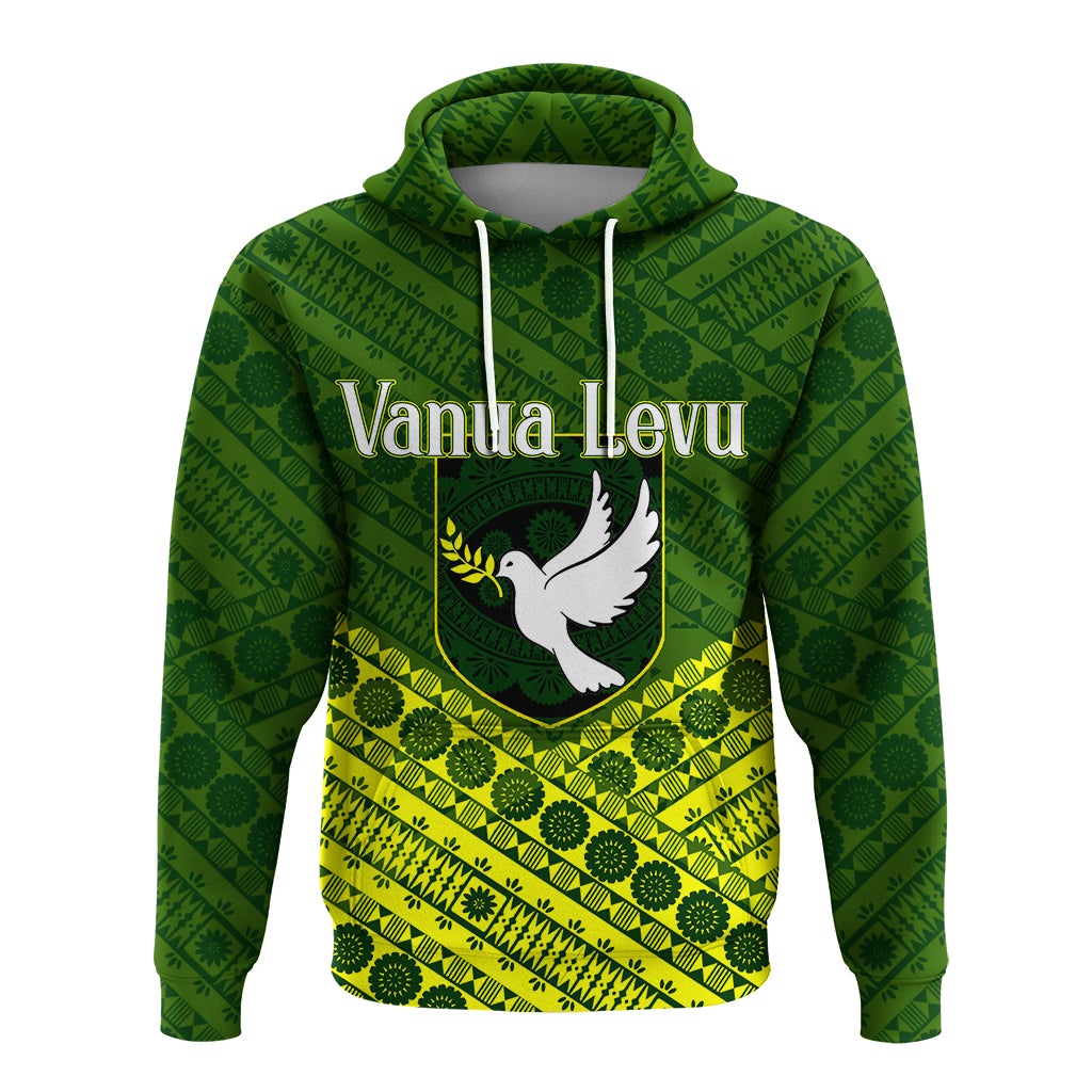 Vanualevu Fiji Hoodie Tapa Pattern LT12