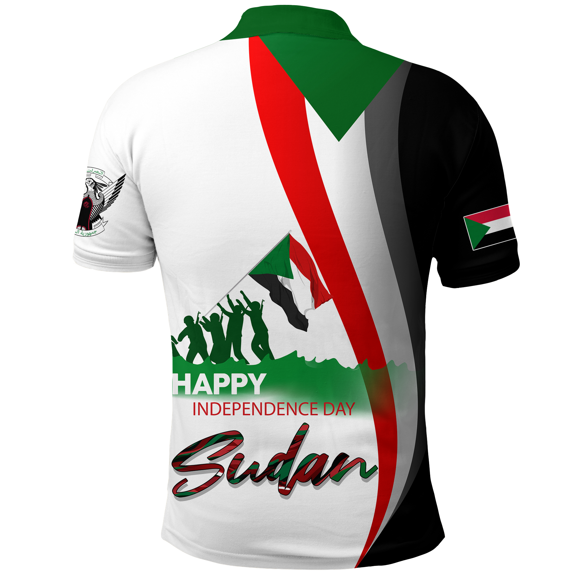 Sudan Happy Polo Shirt Independence Day LT2