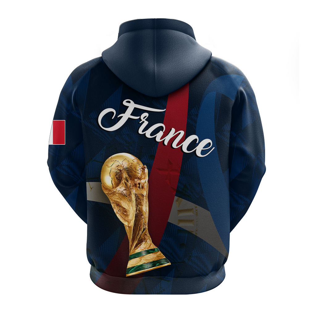 Custom France Football 2022 Hoodie LT2
