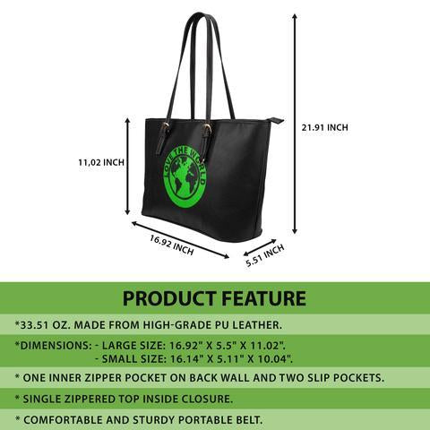 Hawaii Seal Leather Tote Bag (Gold)