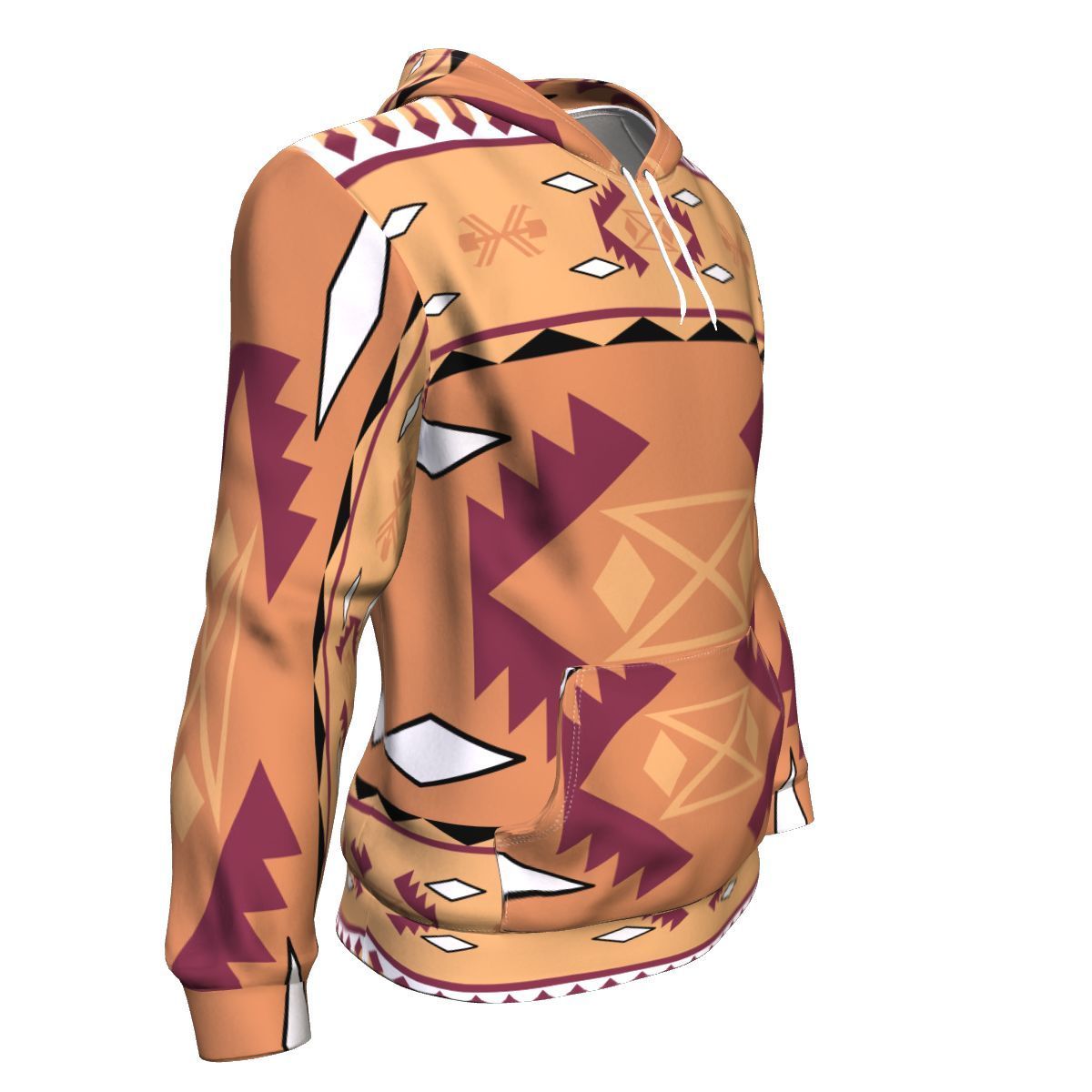 Pink Purple Tribal Pattern Native American All Over Hoodie LT10