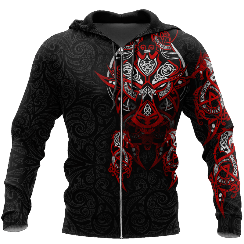 Viking Clothing Bloody Fenrir Hoodie RLT12
