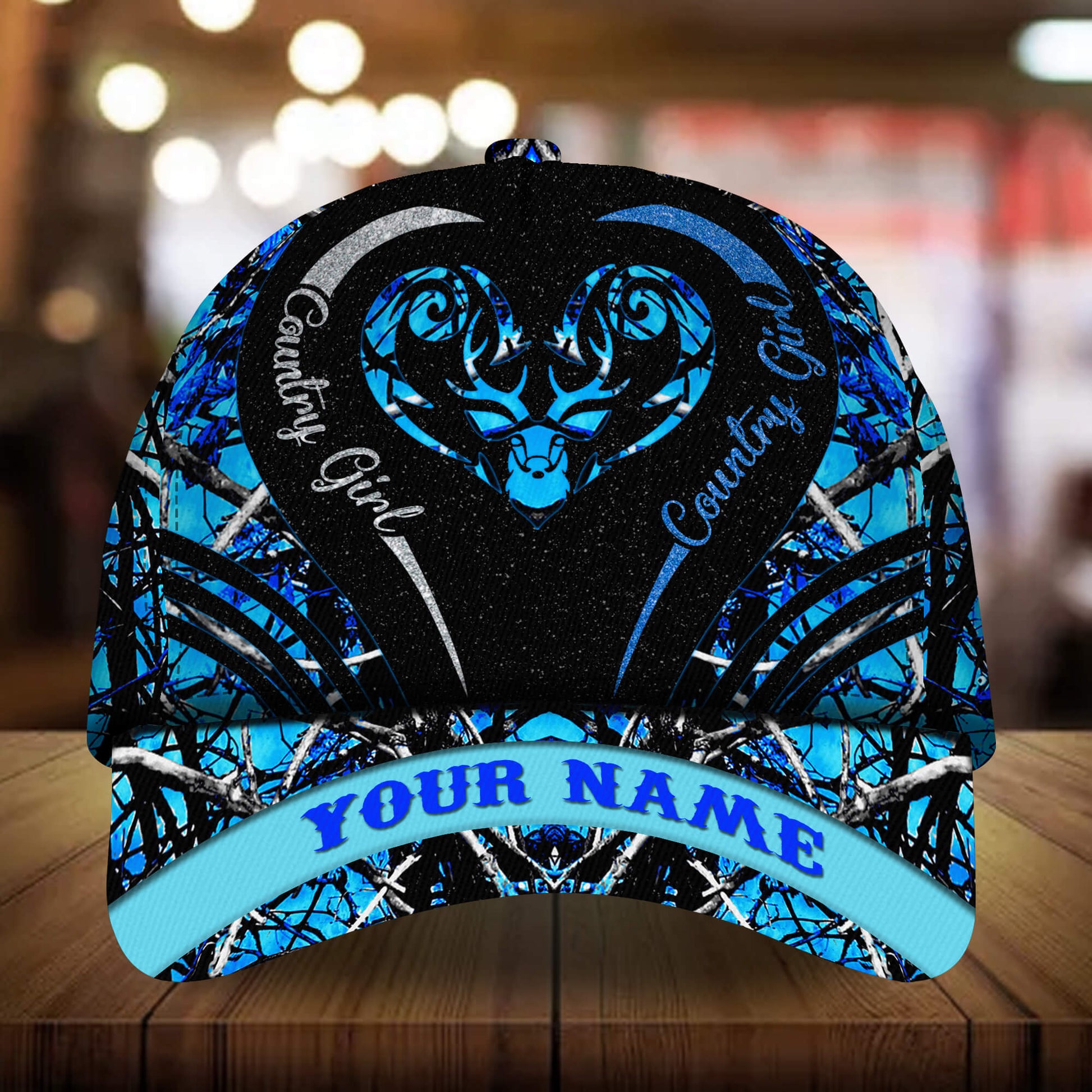 Premium Unique Deer Country Girl Hats 3D Multicolor Personalized