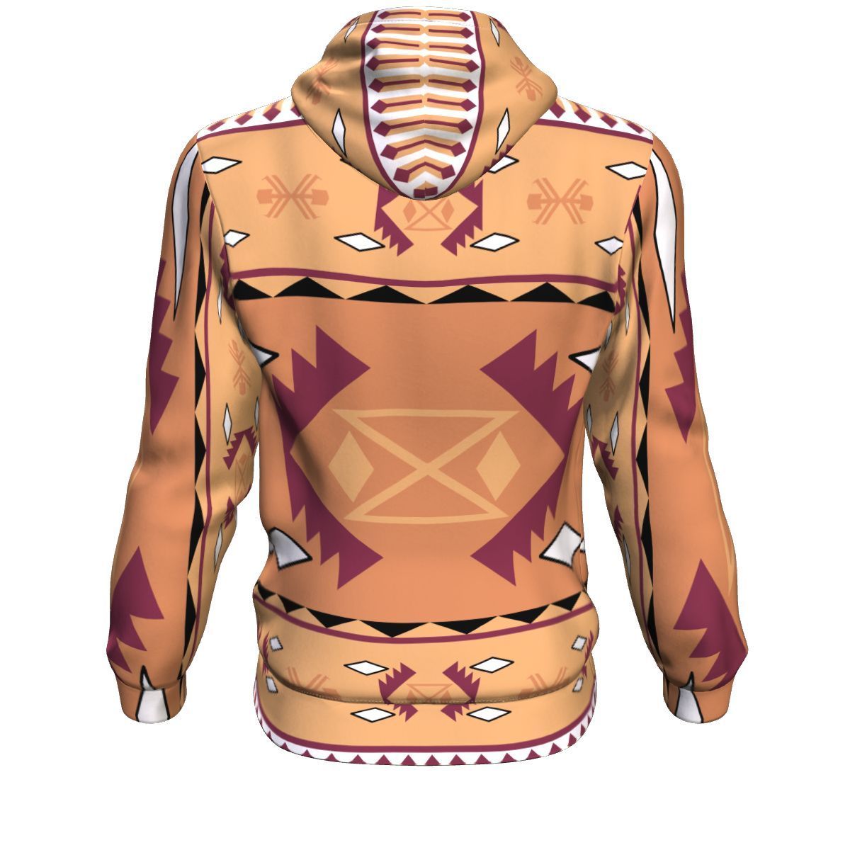 Pink Purple Tribal Pattern Native American All Over Hoodie LT10