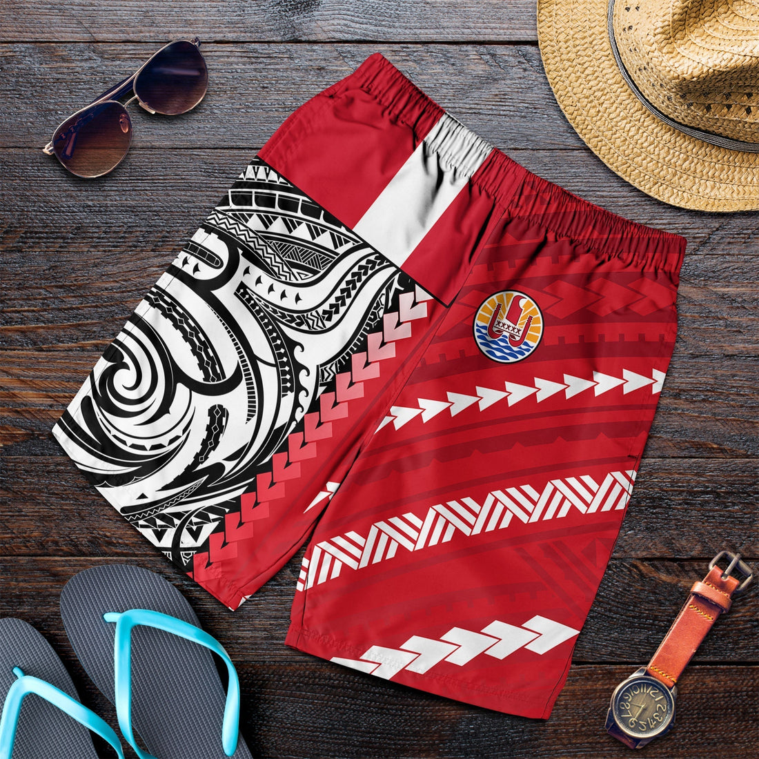 Tahiti Unique Men Shorts Polynesia Pattern LT13