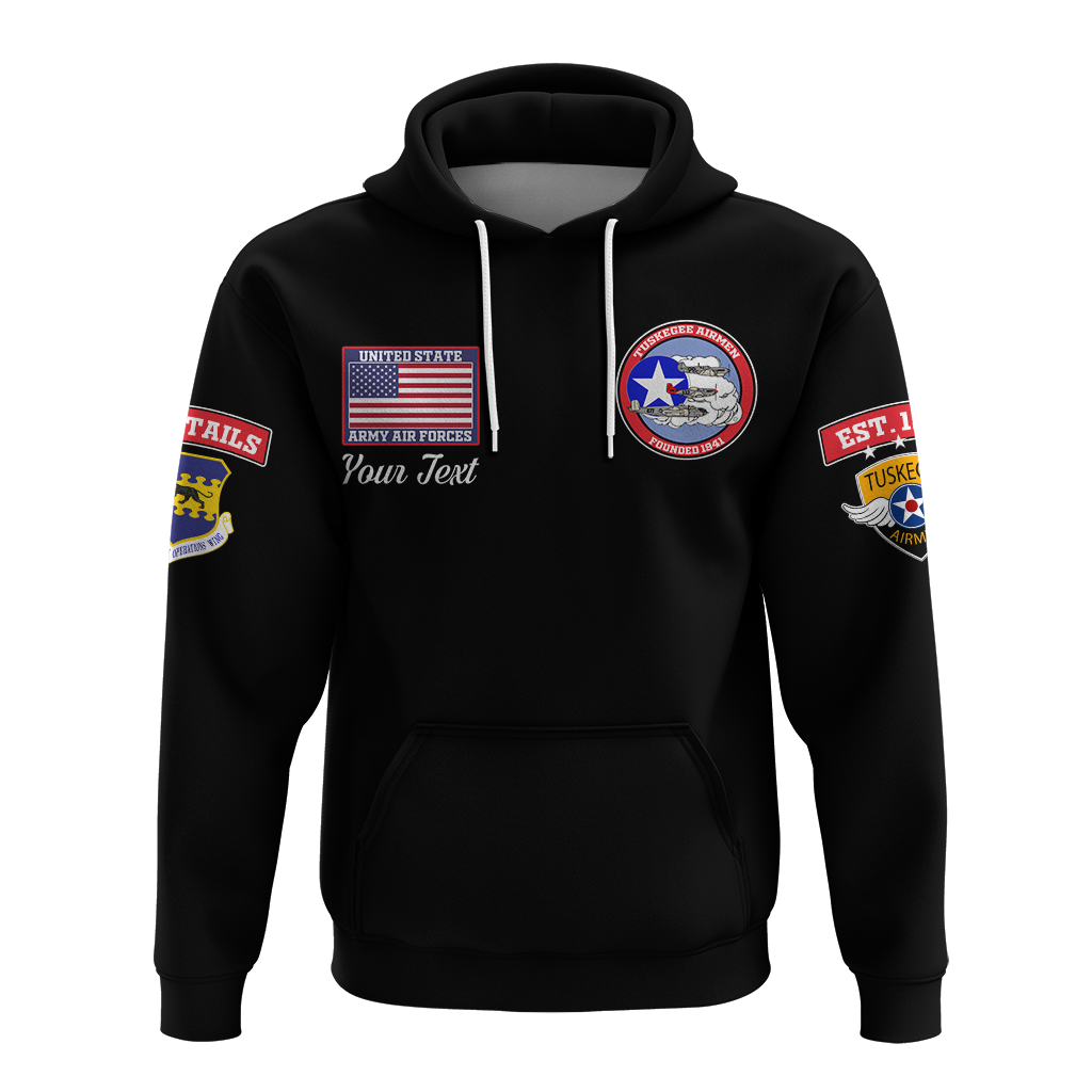 Custom Tuskegee Airmen The Red Tails Pride Hoodie LT12