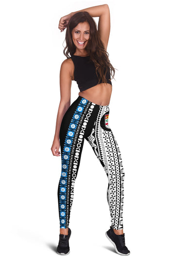 Fiji Women Leggings mix Tapa Pattern LT13