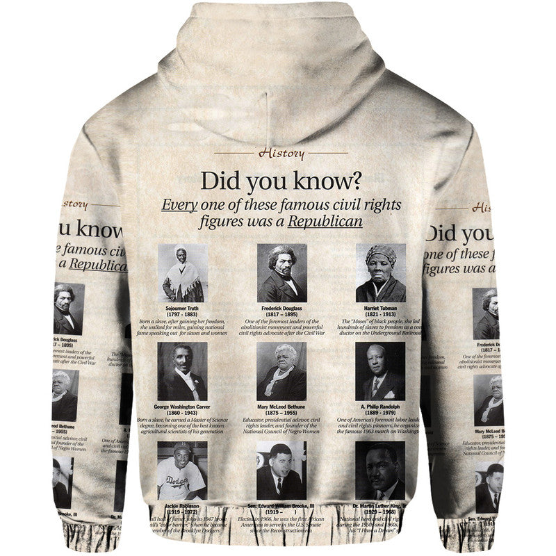 Civil Rights Leaders Hoodie Did You Know History Vibes LT8