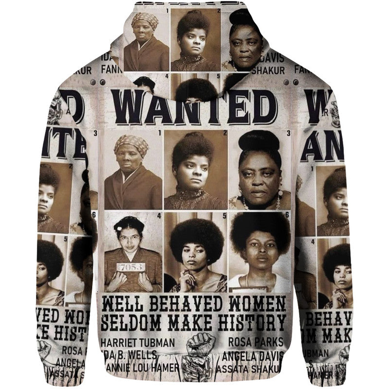 Civil Rights Female Leaders Hoodie Wanted Version LT8