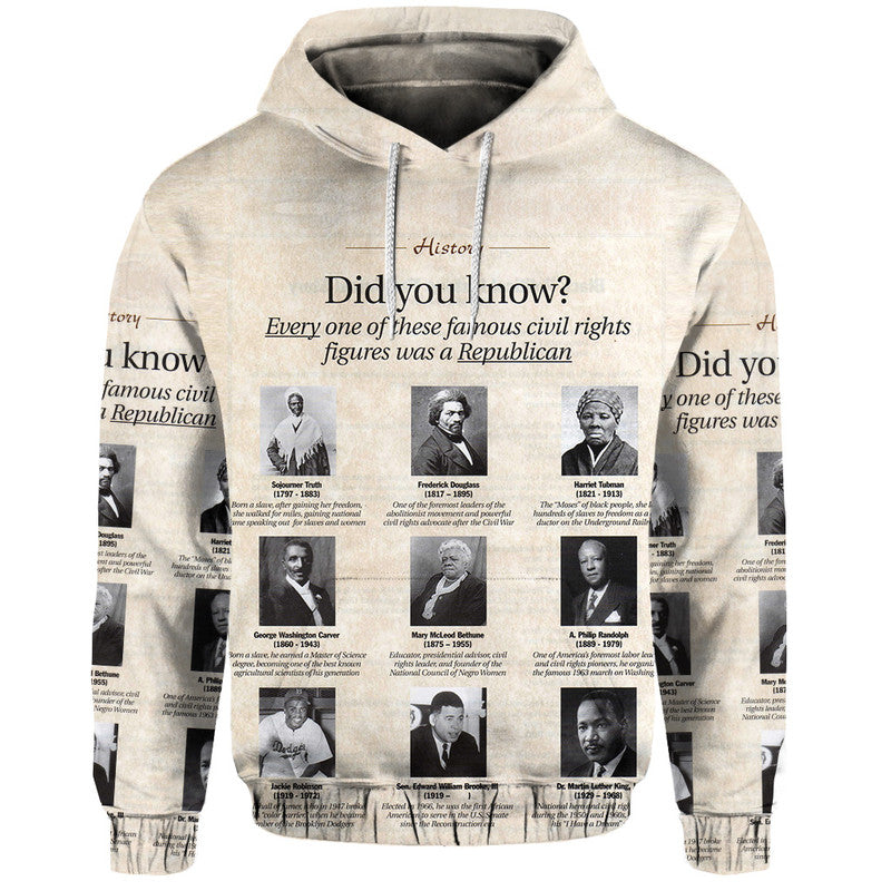 Civil Rights Leaders Hoodie Did You Know History Vibes LT8
