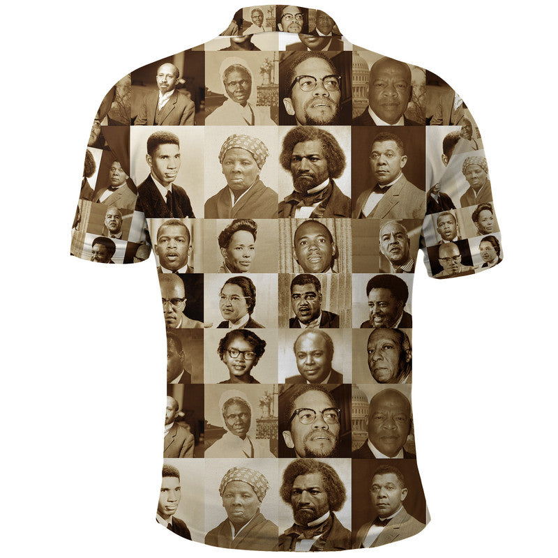 Civil Rights Leaders Polo Shirt Portrait Version LT8