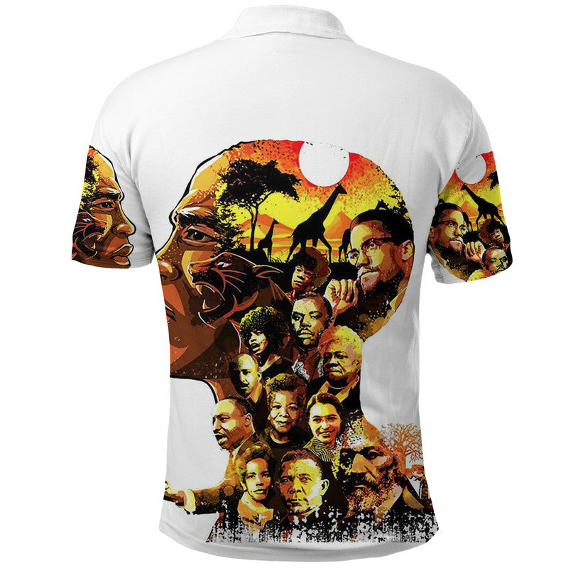 Civil Rights Leaders Polo Shirt African American Pride Art LT8