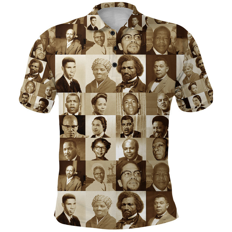 Civil Rights Leaders Polo Shirt Portrait Version LT8