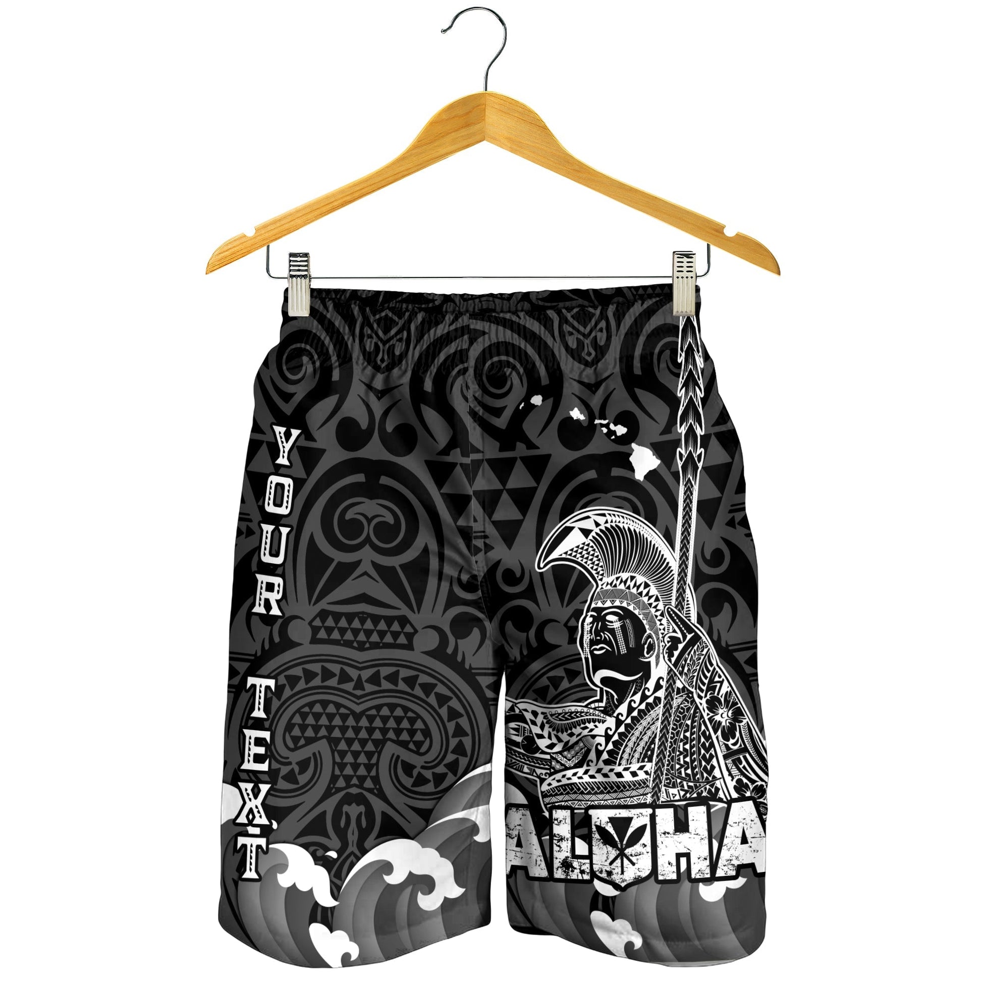 Custom Personalised Hawaii King Kamehameha Aloha Hawai'i Nei Men Short LT2