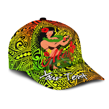 Custom Personalised Hawaii Hula Girl Reggae Cap LT2
