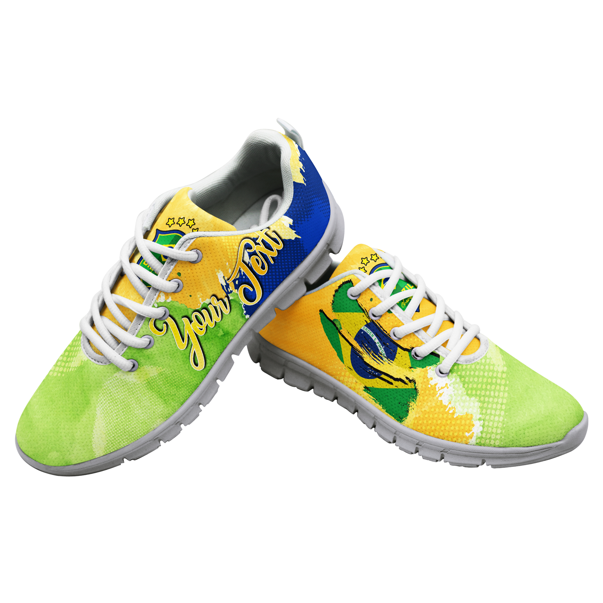 (Custom Personalised) Brazil Football World Cup 2022 Sneaker - LT2