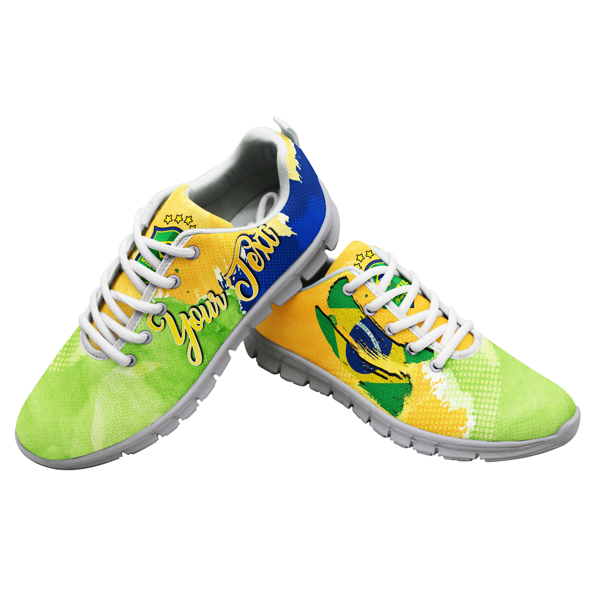 (Custom Personalised) Brazil Football World Cup 2022 Sneaker - LT2
