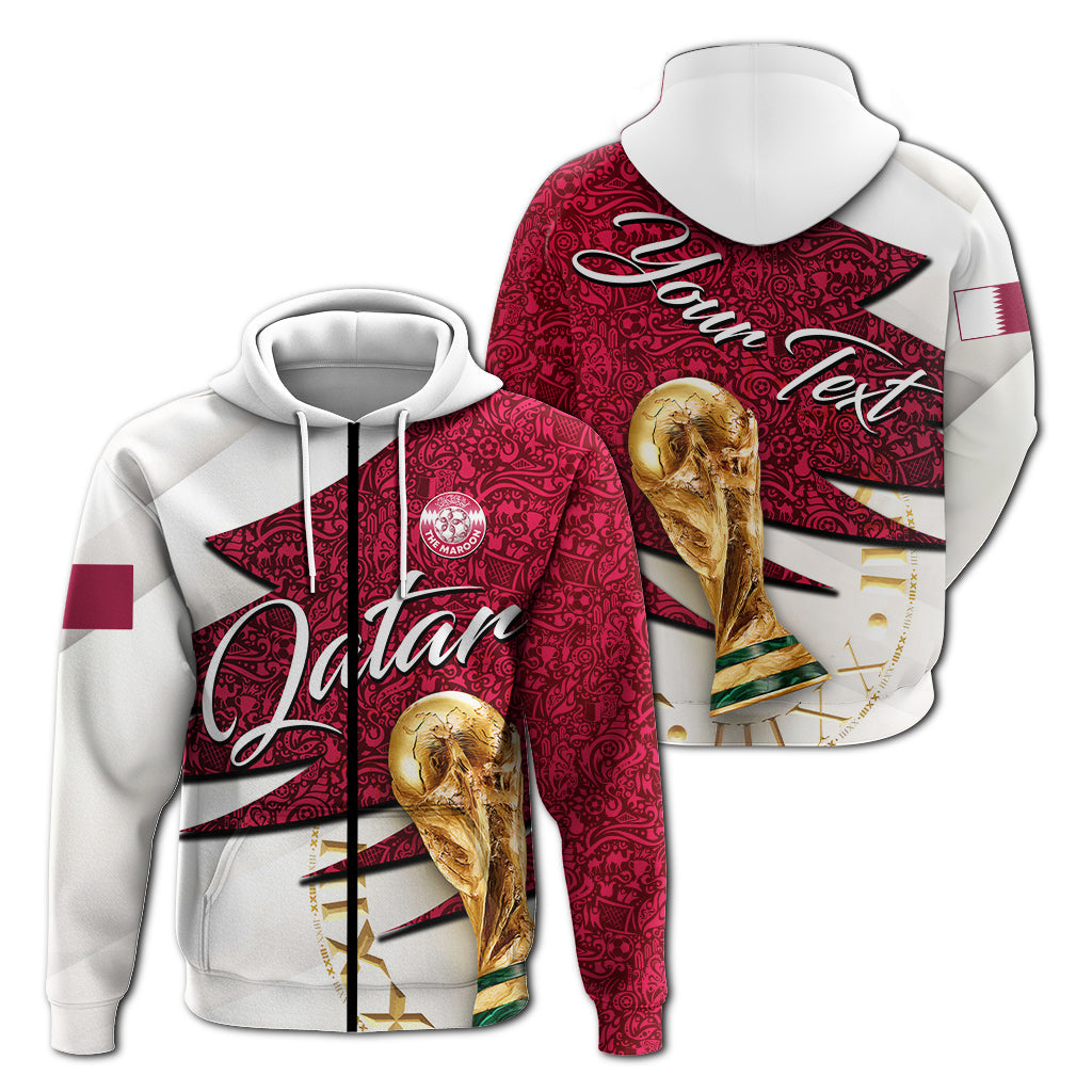 Custom Qatar Football Team Football 2022 Hoodie LT2