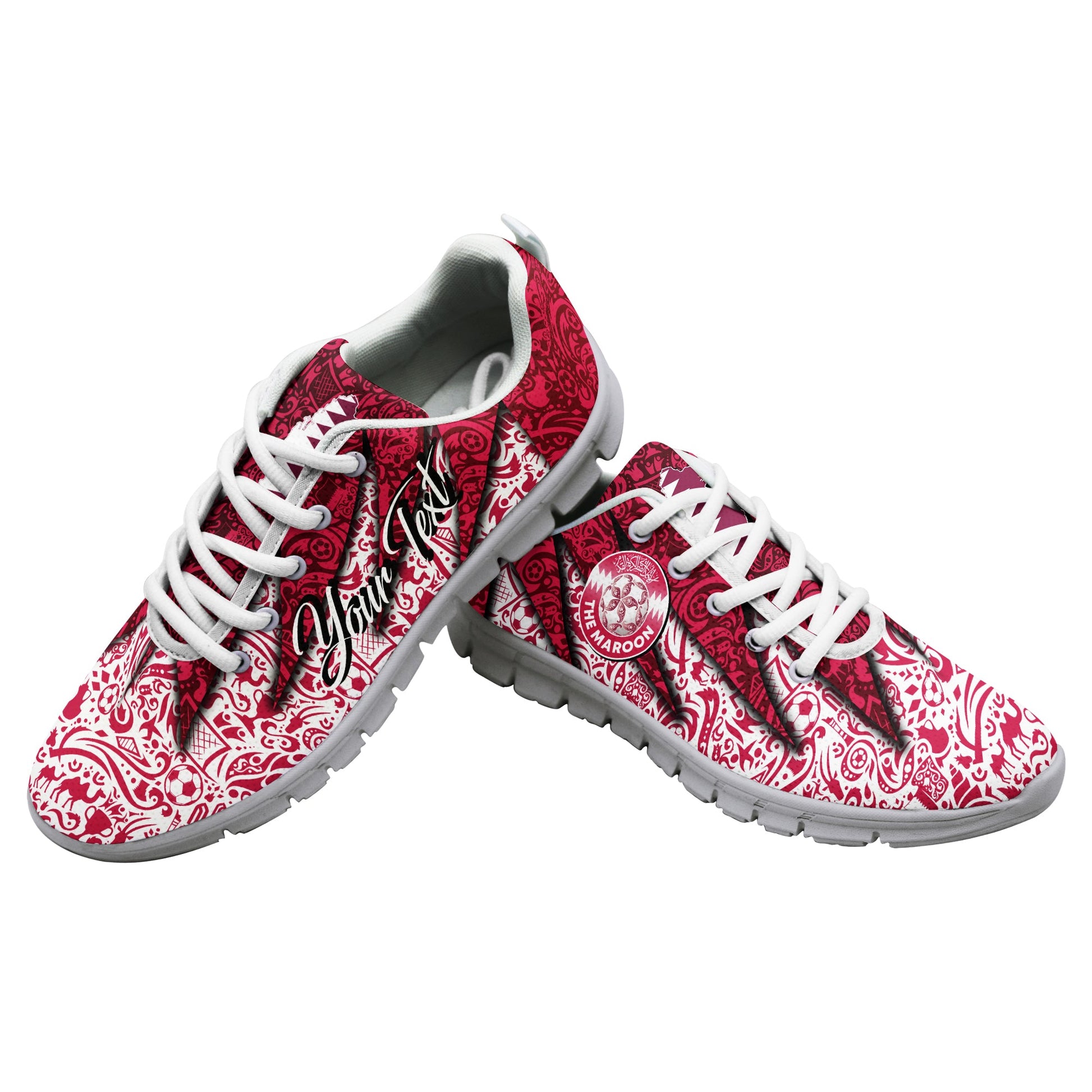 (Custom Personalised) Qatar Football Team World Cup 2022 Sneaker - LT2