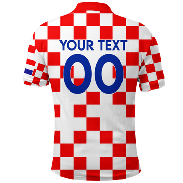 Custom Croatia Polo Shirt Football 2022 LT2