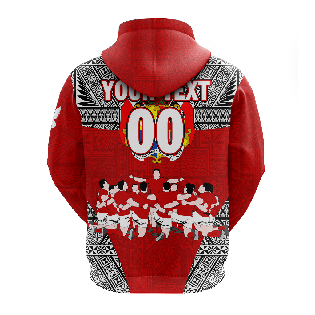 Custom Personalised Tonga Rugby Ikale Tahi Sipi Tau Hoodie LT2