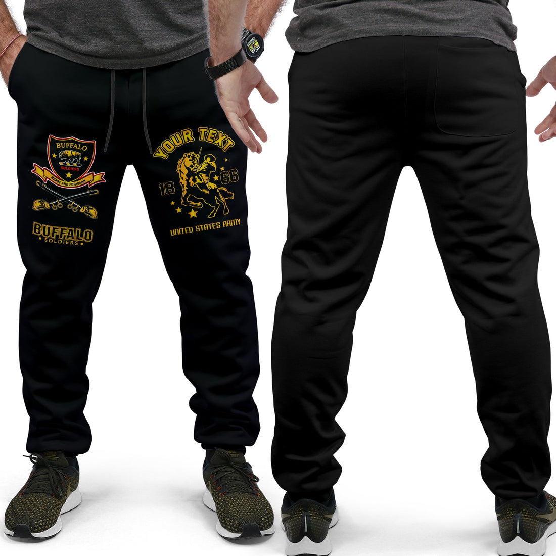 (Custom Personalized) Buffalo Soldiers African American Legend Of The Black Soldiers (Women's/Men's) Jogger - LT2