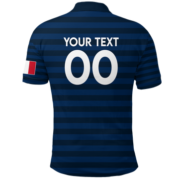 Custom France Polo Shirt Football Team 2022 LT2