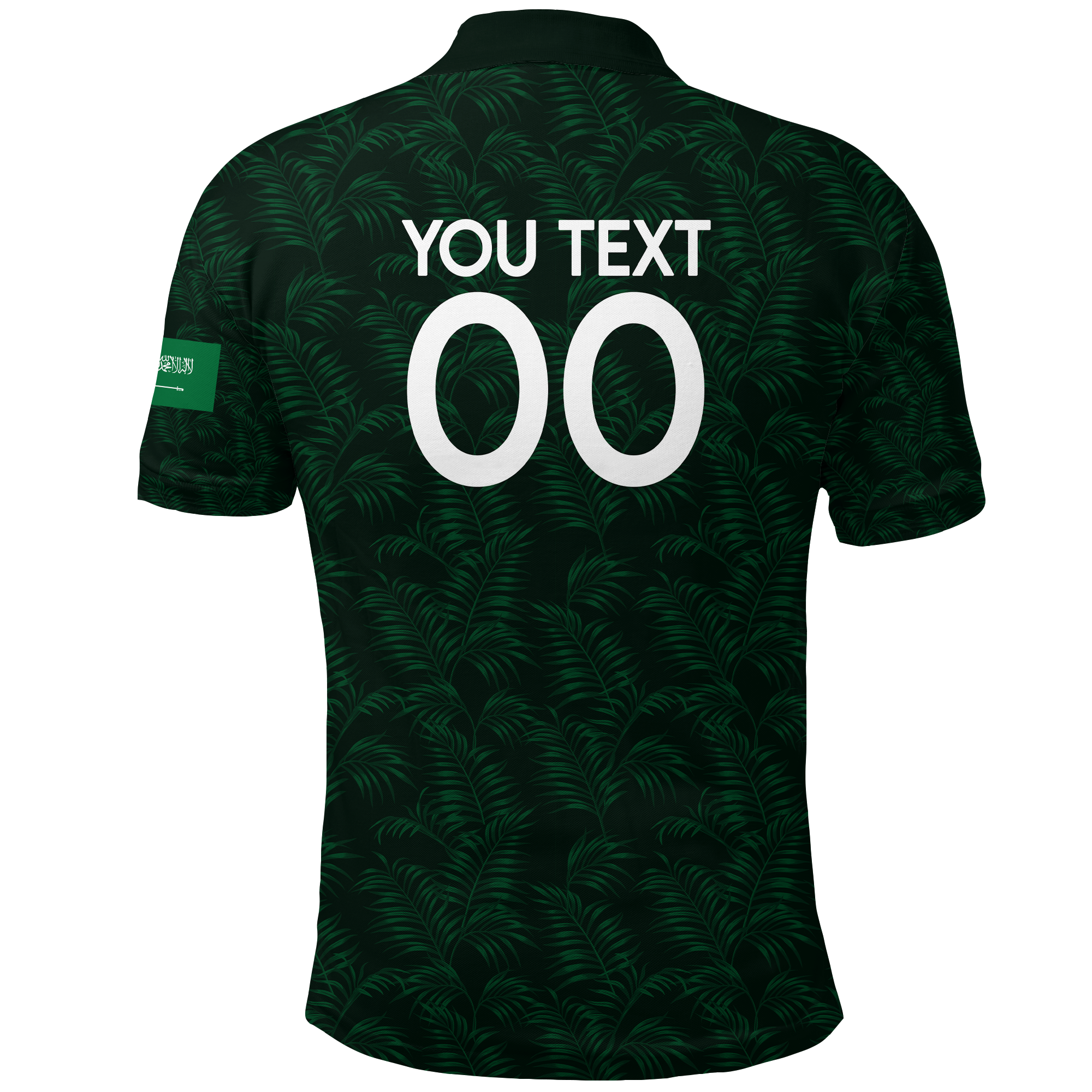 Custom Saudi Arabia Polo Shirt Football 2022 LT2