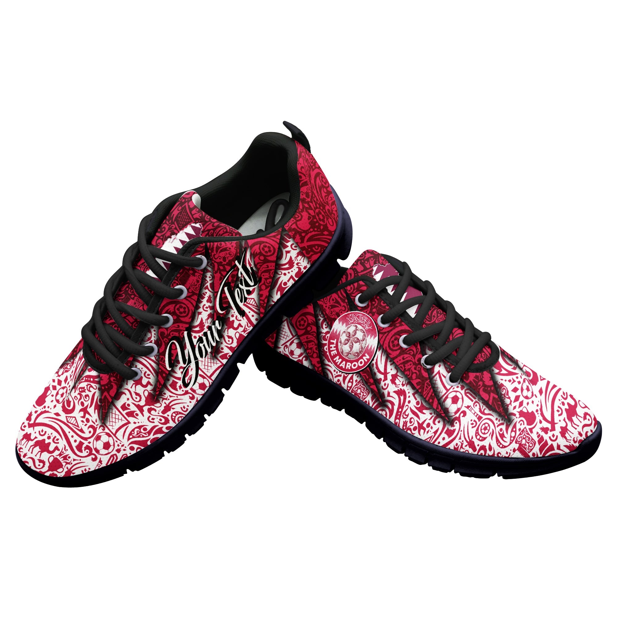 (Custom Personalised) Qatar Football Team World Cup 2022 Sneaker - LT2