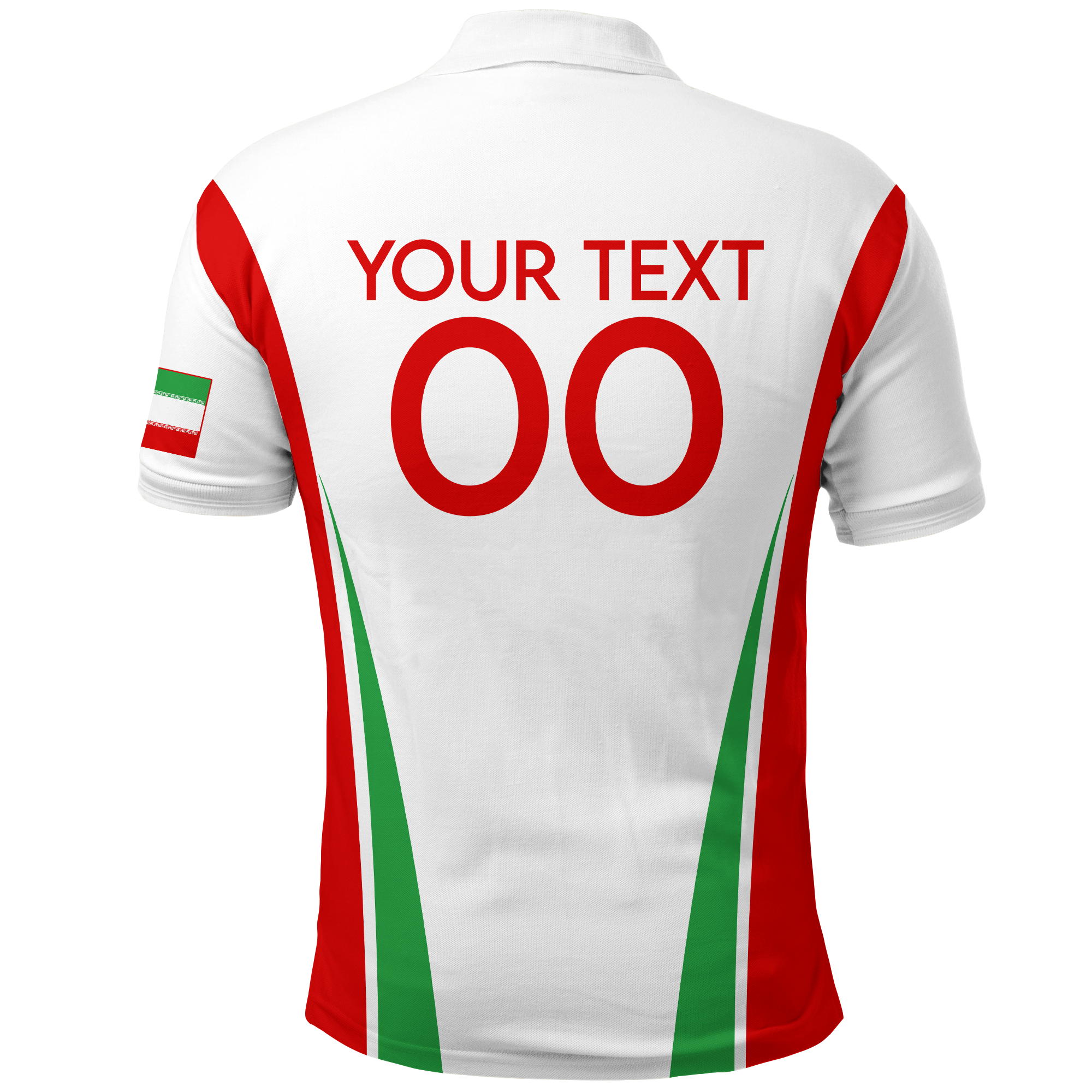 Custom Iran Polo Shirt Football 2022 LT2