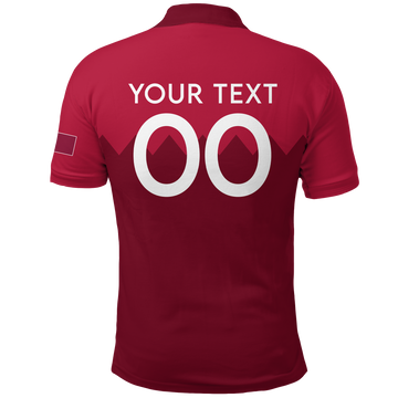 Custom Qatar Polo Shirt Football 2022 LT2