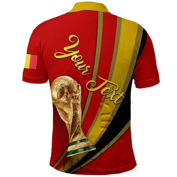 Custom Belgium Polo Shirt Football 2022 LT2