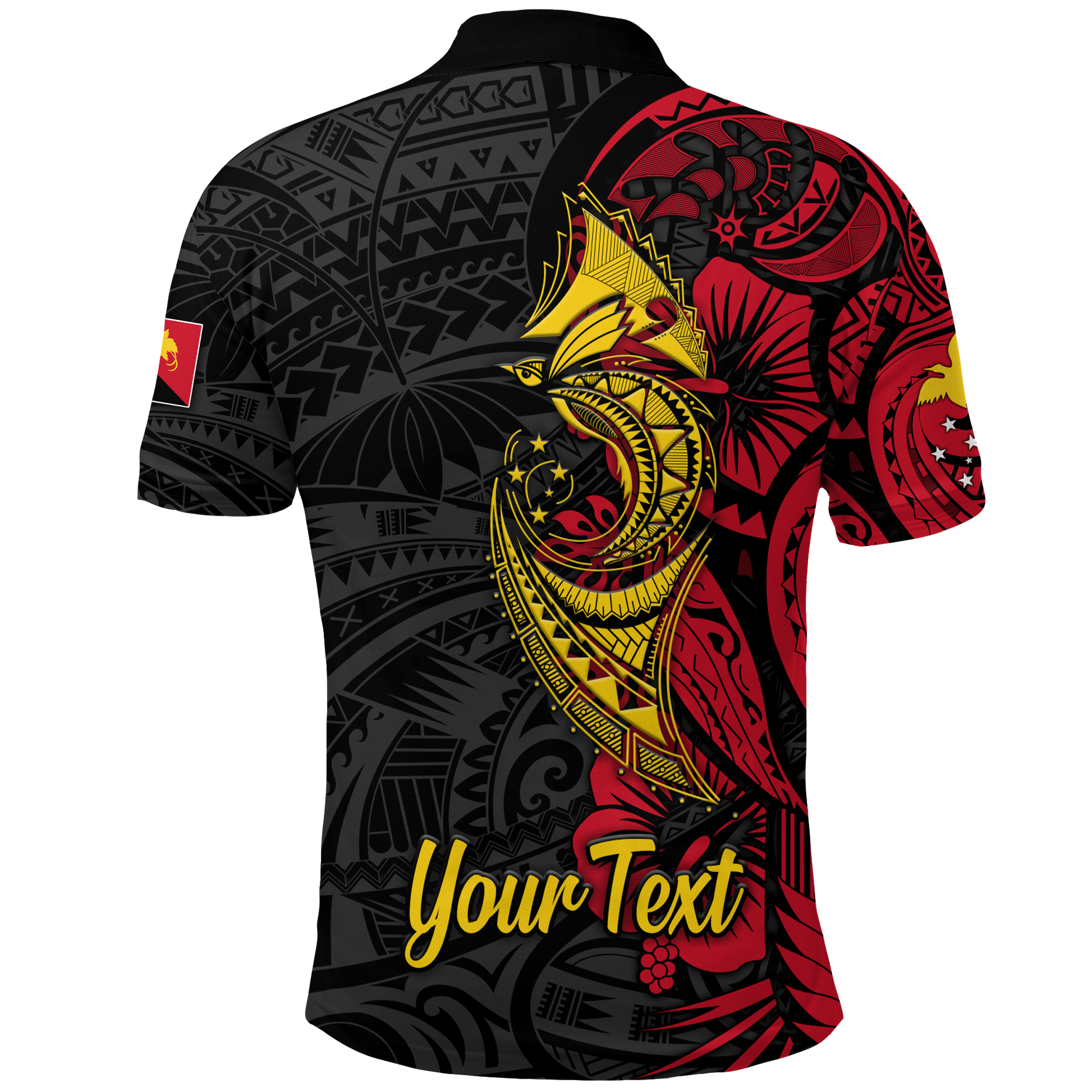 Custom Papua New Guinea 47th Independence Day Bird Of Paradise Polo Shirt LT2