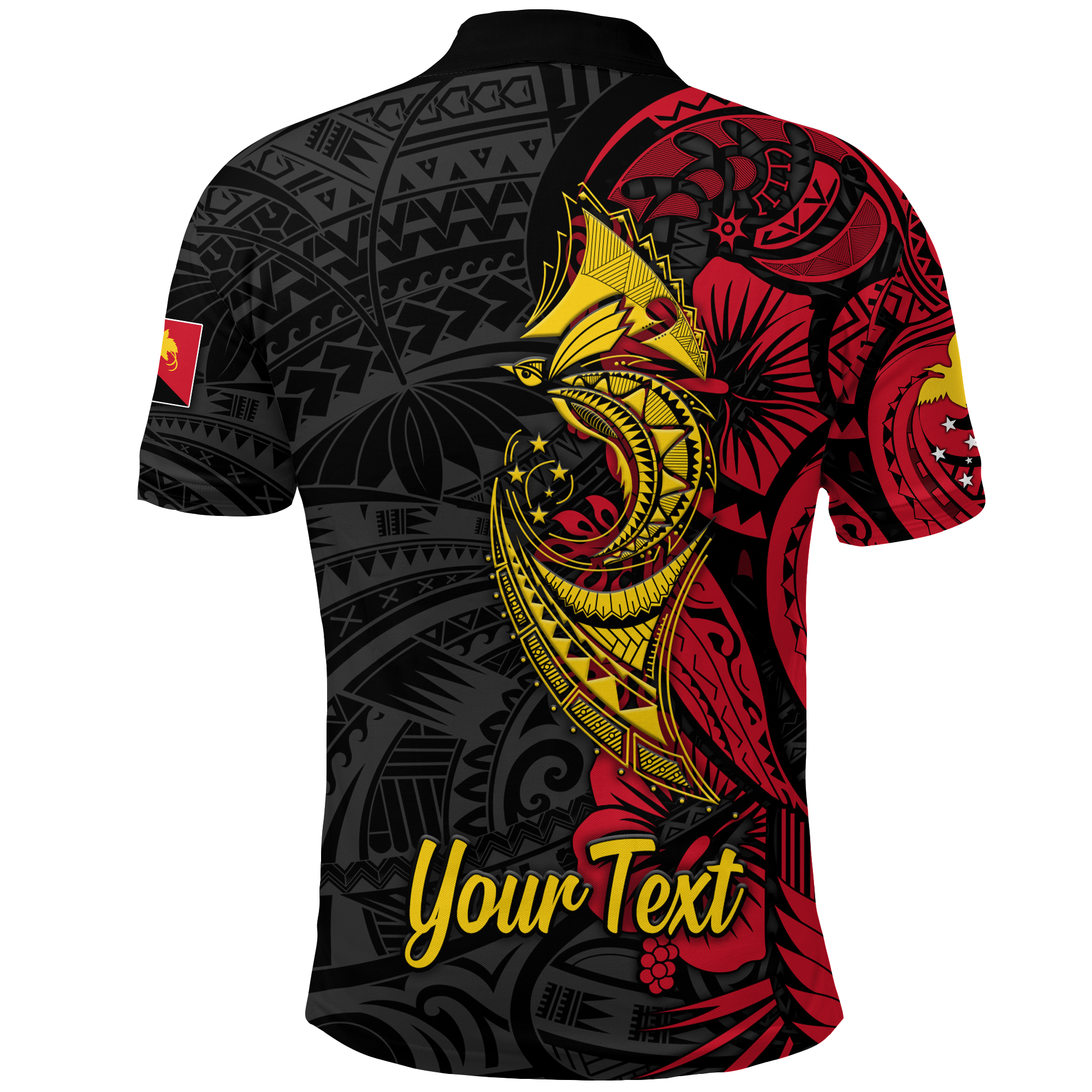 Custom Papua New Guinea 47th Independence Day Bird Of Paradise Polo Shirt LT2