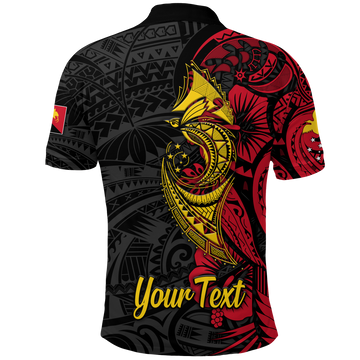 Custom Papua New Guinea 47th Independence Day Bird Of Paradise Polo Shirt LT2